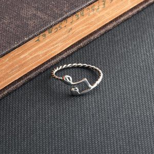 Sterling 925 Musical Note Ring